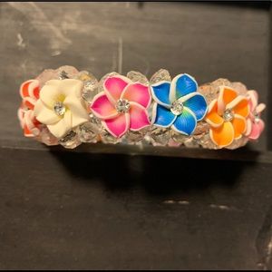 FREE ADD TO BUNDLE! Hawaiian plumeria bracelet